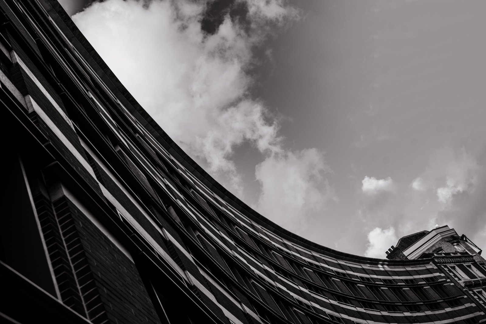 The top of a building in London