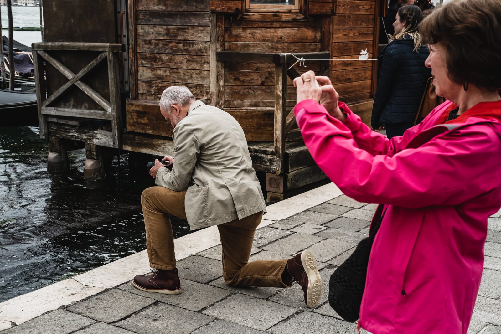 Tourists in Venice, Italy